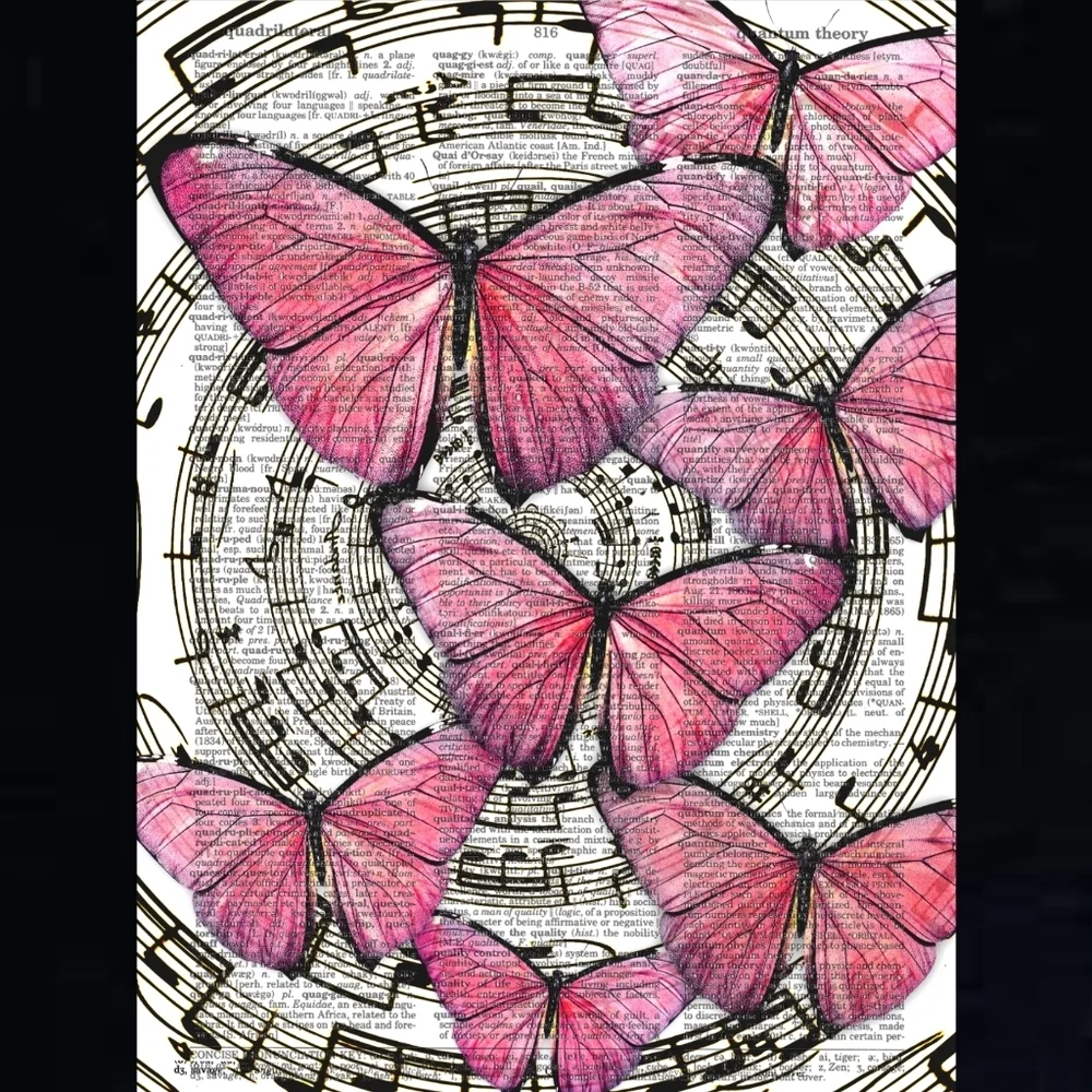 Handmade electronic chipboard art
